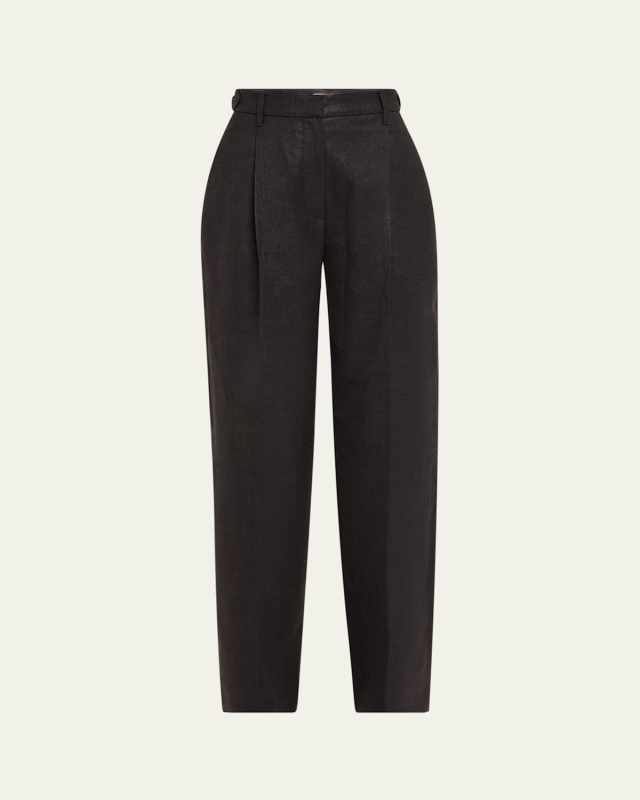 Sparkling Straight Leg Wool Tailor Pants
